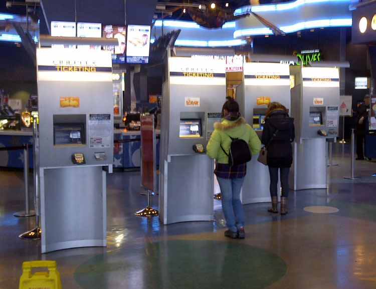 Tall Boy ATMs installed in 1998 and still in use at Famous Players